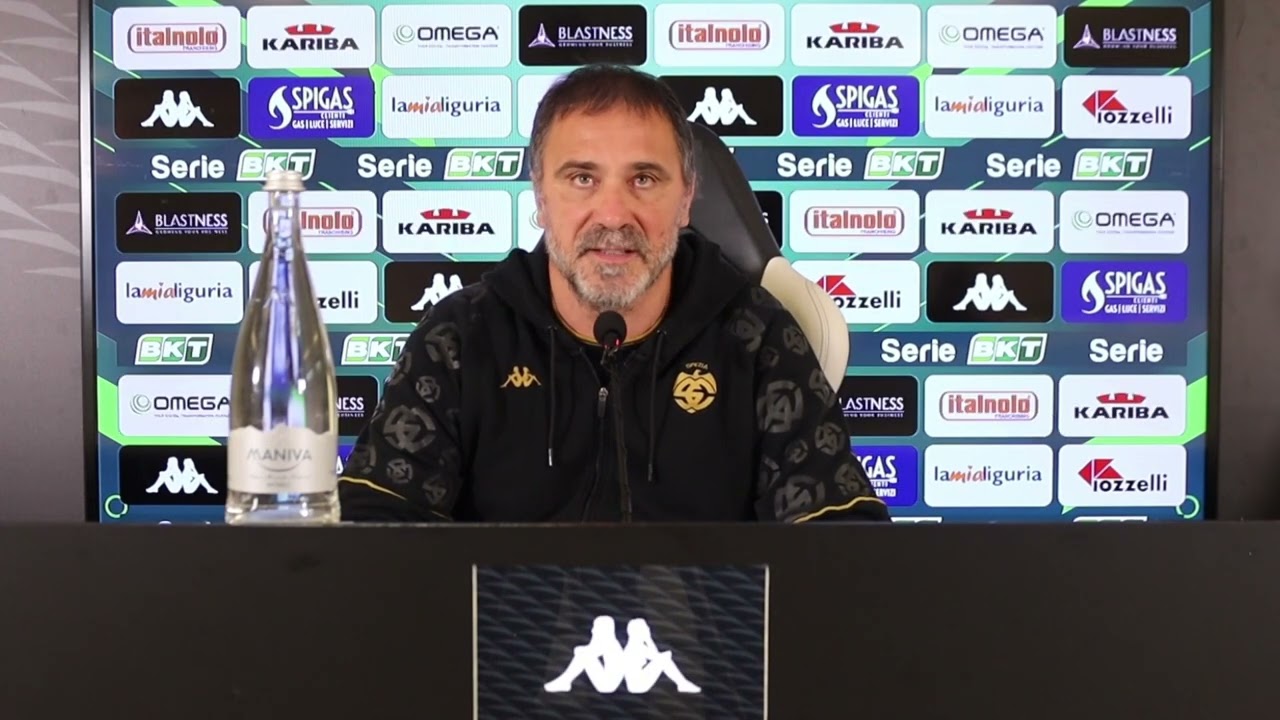 Spezia calcio, mister D’Angelo pre-Modena