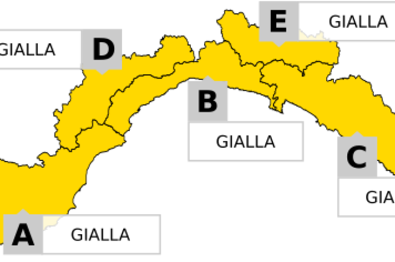 Maltempo in tutta la Liguria. Allerta gialla dalle 18 del 27 ottobre alle 10 del 28
