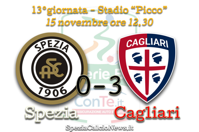 Spezia – Cagliari: 0-3 Ottimo primo tempo, ma prevale il cinismo dei sardi