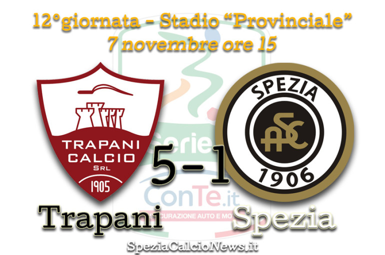 Trapani-Spezia: 5-1 Umiliati dalla fame del Trapani, squadra subito in ritiro da stasera!