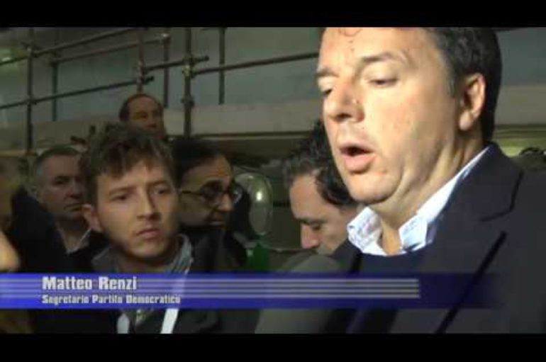 Matteo Renzi in visita all’Intermarine