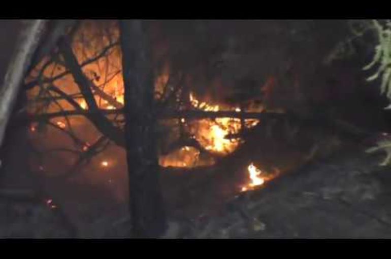 Incendio boschivo in Val Graveglia