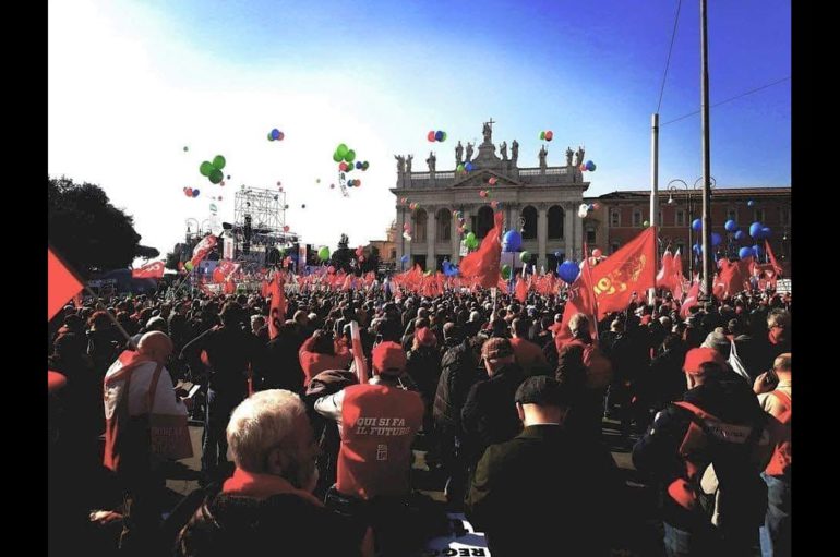 Manifestazione dei sindacati a Roma, la partecipazione della Spezia