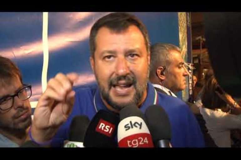Matteo Salvini, il comizio alla Spezia