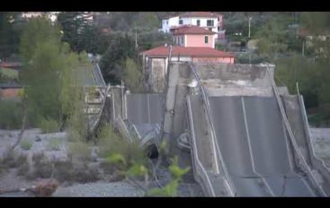 Crollo del ponte Albiano-Caprigliola, primi lavori per il cantiere