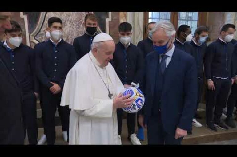 Papa Francesco incontra lo Spezia calcio