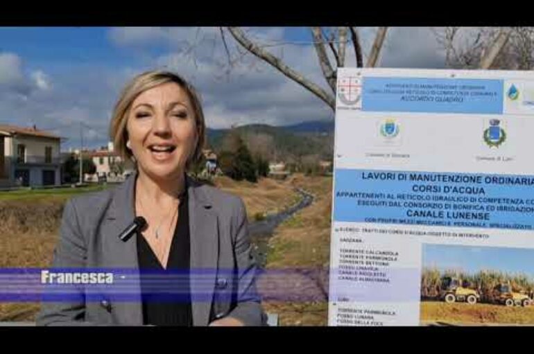 Torrente Parmignola, lavori di bonifica a cura del Canale Lunense nel comune di Luni
