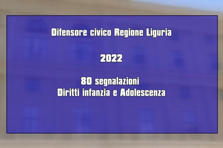 Difensore civico della Regione Liguria, la relazione