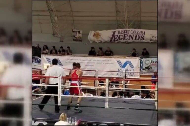 Boxe, Ferrini della Boxing class vince all’esordio a Carrara