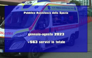 Pubblica Assistenza della Spezia, servizi in aumento nel 2023