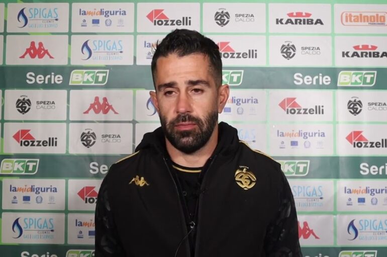 Spezia-Modena 1-1, l’allenatore in seconda Taddei